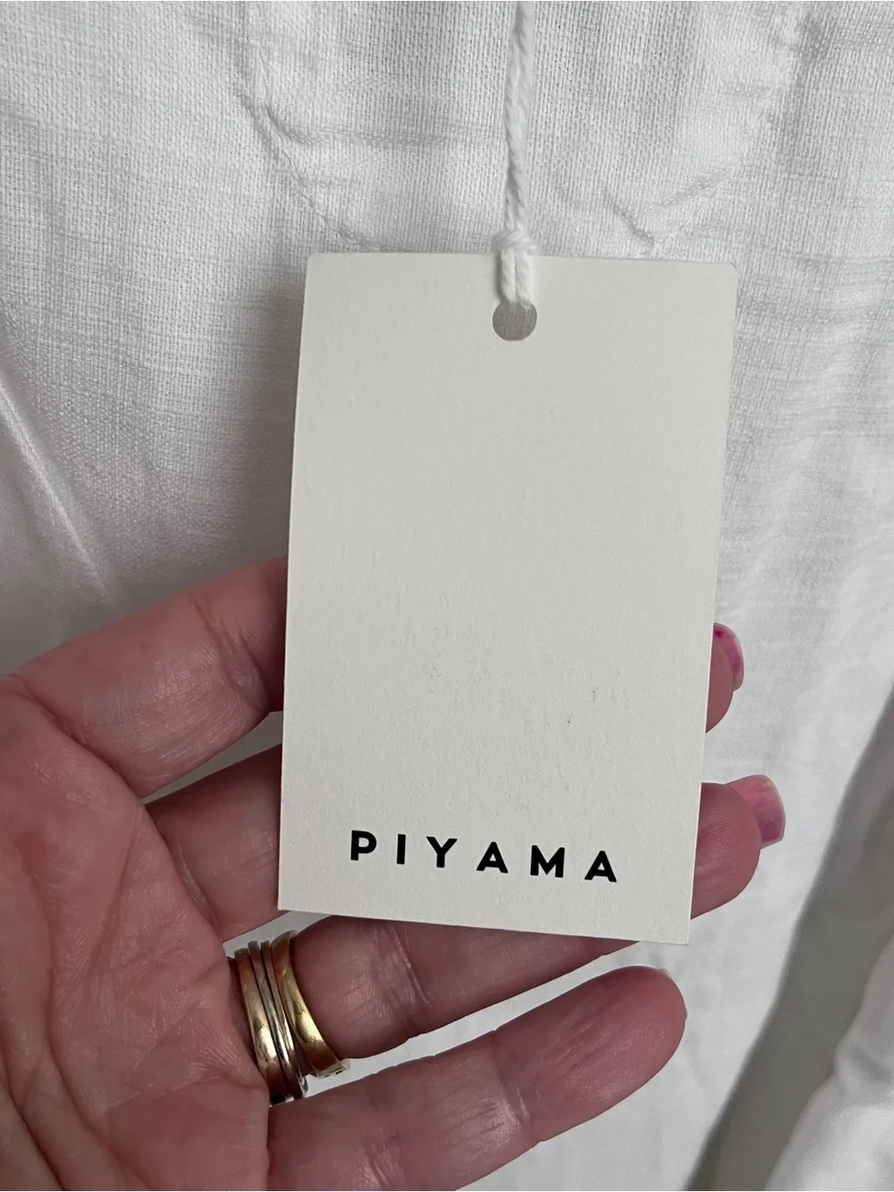 NWT Piyama Lydia Sleep Set White Size Large - Picture 12 of 12